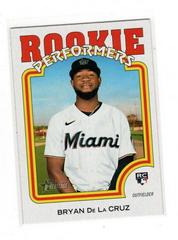 Bryan De La Cruz #RP-11 Baseball Cards 2022 Topps Heritage Rookie Performers Prices