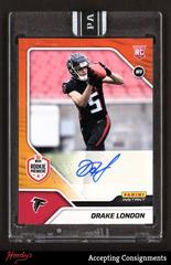 Drake London [Orange Autograph] #FL4 Football Cards 2022 Panini Instant RPS First Look Prices