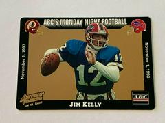 Jim Kelly Football Cards 1993 Action Packed Monday Night Football 24K Gold Prices
