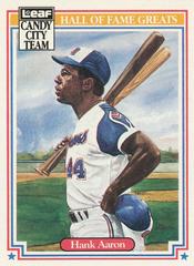 Hank Aaron #H7 Baseball Cards 1987 Leaf Candy City Team Prices