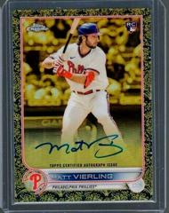 Matt Vierling #GEA-MV Baseball Cards 2022 Topps Gilded Collection Chrome Gold Etch Autographs Prices
