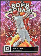 Mike Trout [Pink Fireworks] #BS-8 Baseball Cards 2022 Panini Donruss Bomb Squad Prices
