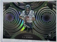 C.J. Stroud [Green Electric Etch] #2 Football Cards 2023 Panini Obsidian Tunnel Vision Prices