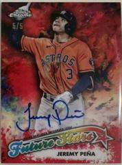 Jeremy Pena [Red] #FSA-JP Baseball Cards 2023 Topps Chrome Future Stars Autographs Prices