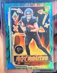 Drake London [Red] #HR-1 Football Cards 2022 Panini Phoenix Hot Routes Prices