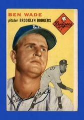 Ben Wade #126 Baseball Cards 1954 Topps Prices