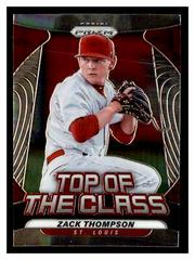 Zack Thompson #TOC-19 Baseball Cards 2020 Panini Prizm Top of the Class Prices