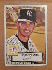 Jorge Posada [Black Back] #24 Baseball Cards 2001 Topps Heritage Prices