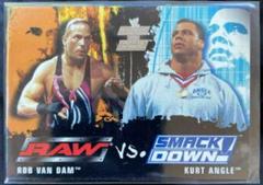 Rob Van Dam, Kurt Angle Wrestling Cards 2002 Fleer WWE Raw vs Smackdown Prices