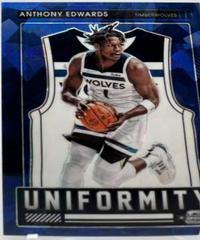 Anthony Edwards [Blue Ice] Basketball Cards 2021 Panini Contenders Optic Uniformity Prices