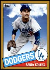 Sandy Koufax [Gold] #85-55 Baseball Cards 2020 Topps 1985 35th Anniversary Prices