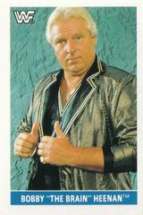 Bobby The Brain Heenan Wrestling Cards 1991 WWF Superstars Stickers Prices