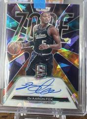 De'Aaron Fox [Astral] #ITZ-DAF Basketball Cards 2021 Panini Spectra In The Zone Autographs Prices