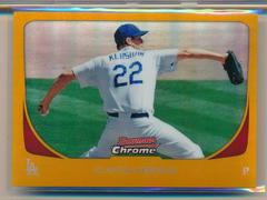 Clayton Kershaw [Orange Refractor] #52 Baseball Cards 2011 Bowman Chrome Prices