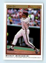 Mickey Morandini #83 Baseball Cards 1991 O Pee Chee Premier Prices