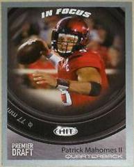 Patrick Mahomes II [Silver] #43 Football Cards 2017 Sage Hit Premier Draft Prices