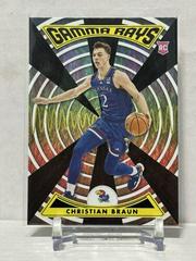 Christian Braun [Black] #ZG-CBR Basketball Cards 2022 Panini Chronicles Draft Picks Gamma Rays Prices