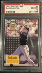 David Justice #6 Baseball Cards 1997 Topps Stars Prices