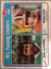 R.Jaworski, B.Sipe [Passing Leaders] Football Cards 1981 Topps Prices