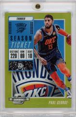 Paul George [Gold] Basketball Cards 2018 Panini Contenders Optic Prices