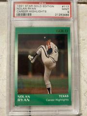Nolan Ryan [Career Highlights] Baseball Cards 1991 Star Gold Edition Prices