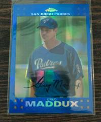 Greg Maddux [Blue Refractor] #110 Baseball Cards 2007 Topps Chrome Prices