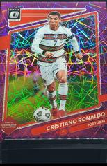 Cristiano Ronaldo [Optic Purple Velocity] #116 Soccer Cards 2021 Panini Donruss Road to Qatar Prices