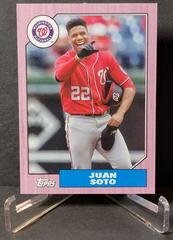 Juan Soto [Pink] #78B-2 Baseball Cards 2022 Topps Mini 1987 Prices