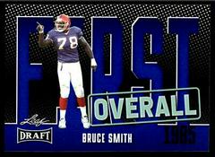 Bruce Smith [Blue] #5 Football Cards 2023 Leaf Draft Prices