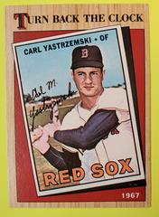 Carl Yastrzemski [Signature-Turn Back The Clock] #314 Baseball Cards 1987 Topps Tiffany Prices