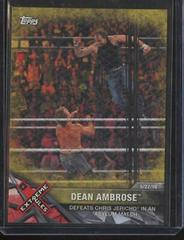 Dean Ambrose [Gold] Wrestling Cards 2017 Topps WWE Road To Wrestlemania Prices