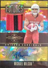 Michael Wilson [Yellow Diamond] #FAPS-29 Football Cards 2023 Panini Legacy Futures Patch Autographs Prices
