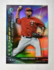 Fernando Romero #BSU-FR Baseball Cards 2017 Bowman Chrome Scouts' Updates Prices
