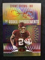 Dyami Brown [Red] Football Cards 2021 Panini Illusions Rookie Endorsements Autographs Prices