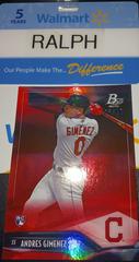 Andres Gimenez [Red] #76 Baseball Cards 2021 Bowman Platinum Prices