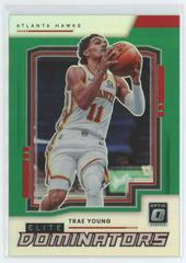 Trae Young [Green] #11 Basketball Cards 2021 Panini Donruss Optic Elite Dominators Prices