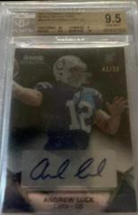 Andrew Luck [Black Refractor] Football Cards 2012 Bowman Sterling Prices