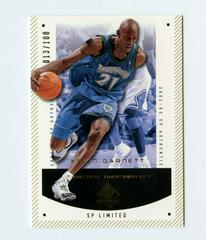 Kevin Garnett [Limited] Basketball Cards 2002 SP Authentic Prices