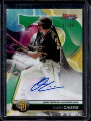 Owen Caissie [Green Refractor] #OC Baseball Cards 2020 Bowman's Best of 2020 Autographs Prices