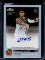 Bryson Tiller #CA-BT2 Basketball Cards 2022 Topps Chrome OTE Overtime Elite Autographs Prices
