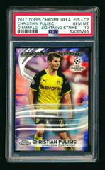 Christian Pulisic Soccer Cards 2017 Topps Chrome UEFA Champions League Lightning Strike Prices