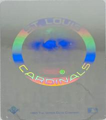 St. Louis Cardinals Baseball Cards 1991 Upper Deck Team Logo Holograms Prices