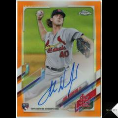 Jake Woodford [Orange Refractor] #RA-JWO Baseball Cards 2021 Topps Chrome Rookie Autographs Prices