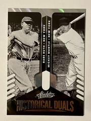 Babe Ruth, Mickey Mantle Baseball Cards 2022 Panini Absolute Historical Duals Prices