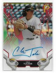 Cole Tucker [Red] #CT Baseball Cards 2019 Topps High Tek Autographs Prices
