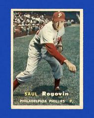 Saul Rogovin #129 Baseball Cards 1957 Topps Prices