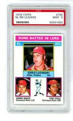 N. L. RBI Leaders [G. Luzinski, J. Bench, T. Perez] #195 Baseball Cards 1976 Topps Prices