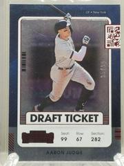 Aaron Judge [Draft Red] Baseball Cards 2021 Panini Contenders Prices