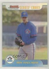 Roy Halladay Baseball Cards 1999 Bowman Scout's Choice Prices