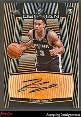 Keldon Johnson [Electric Etch Orange] Basketball Cards 2019 Panini Obsidian Rookie Autographs Prices